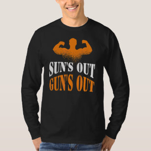 T-shirt Sun's Out Guns Out Hommes Femmes Bodybuilding Fitn