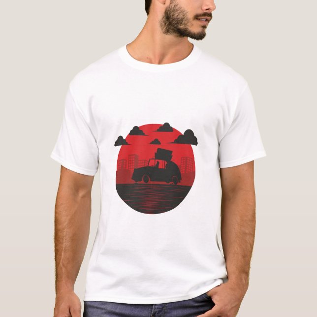 T-shirt sunset (Devant)