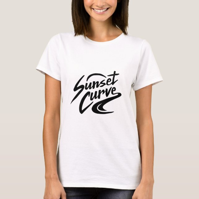 T-shirt Sunset Curve Funny Logo été Design 2020 (Devant)