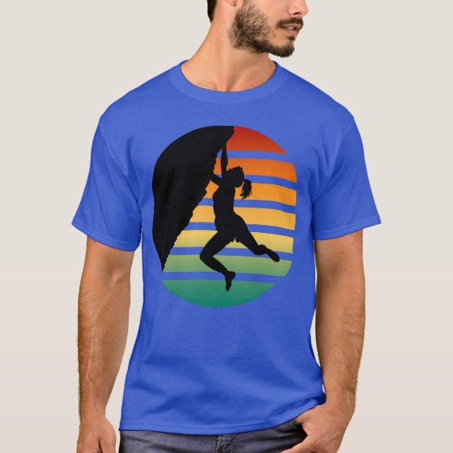 T-shirt Sunset Cut Rock Climbing gift (Devant)