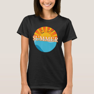 T-shirt Sunset de plage d'été