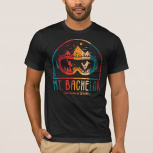 T-Shirt Sunset de ski de Mont-Retro