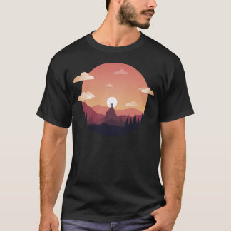 T-shirt Sunset Pagoda Active