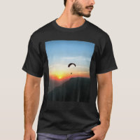 Sunset Paraglide Wanderlust Extreme Sport Art