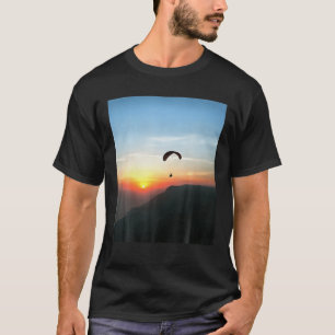 T-shirt Sunset Paraglide Wanderlust Extreme Sport Art