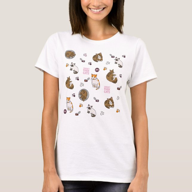 T-Shirt | Sunset Park Cats | Doodles | Cats  (Devant)