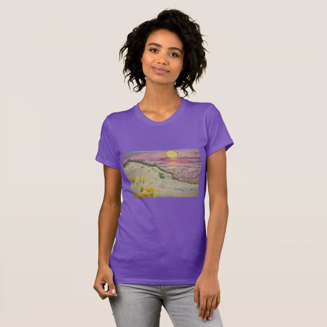 T-shirt Sunset plage (Devant entier)