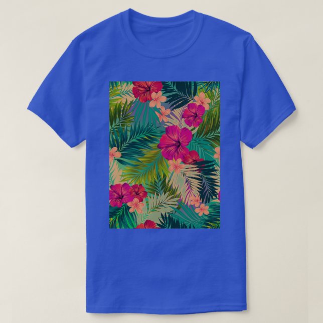 T-shirt Sunset plage chaud été tropical motif (Design devant)
