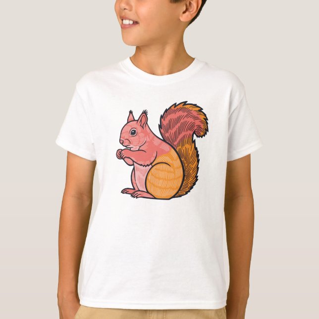 T-shirt Sunset Squirrel  (Devant)