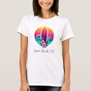 T-shirt Sunset Surfboard Paradise -