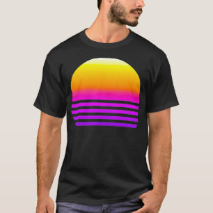 T-shirt Sunset Synthwave