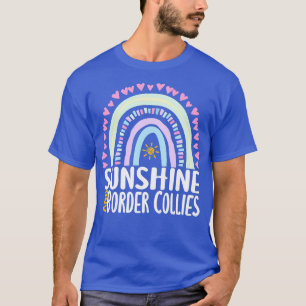 T-shirt Sunshine and Border Collies Cute Rainbow Cadeau po