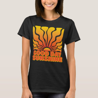 T-shirt Sunshine du jour : Conception rétro Sunburst