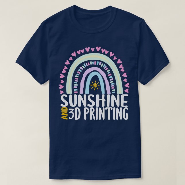 T-shirt Sunshine et 3D Impression mignonne cadeau arc-en-c (Design devant)