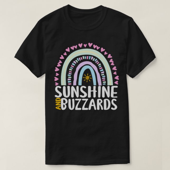 T-shirt Sunshine et Buzzards Cadeau Arc-en-ciel mignon pou (Design devant)