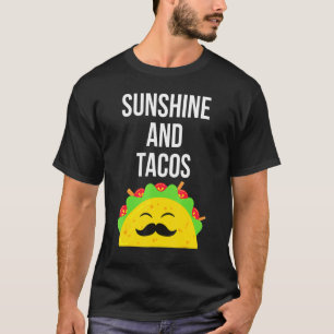 T-shirt Sunshine Et Tacos Taco Mexicain