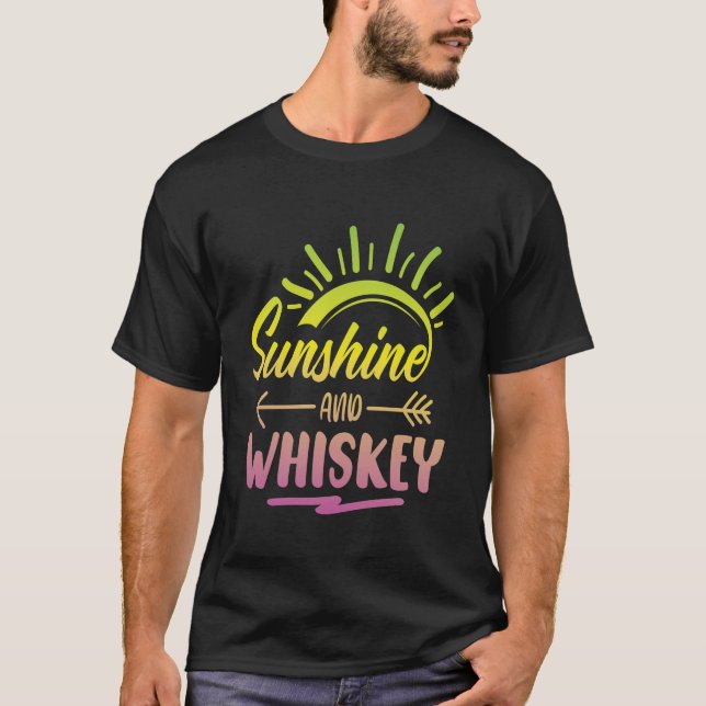 T-shirt Sunshine et Whiskey (Devant)