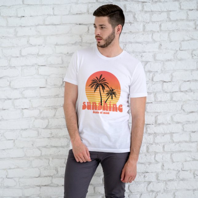 T-shirt Sunshine État D'Esprit Rétro Sunset (Créateur téléchargé)