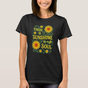 T-shirt Sunshine Soul Bloom - Bright & Happy Floral Tee
