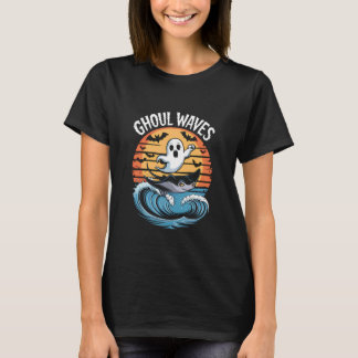 T-shirt Sunshine Stingray Ghoul Waves Retro Halloween Suns