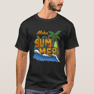 T-shirt Sunshine Summer Palm Trees Beach Vibes Tropical Su