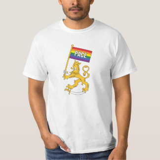 T-shirt Suomenleijona + pas-rauhanlippu, t-paidat