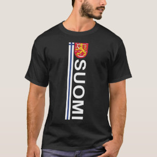 T-shirt Suomi Soccer And Sport Print - Fierté nationale fi