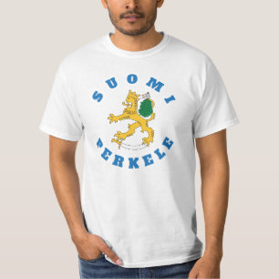 T-shirt Suomileijona - sauna - perkele de suomi - t-paita