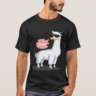 T-shirt Sup Aucun Lama Dramatique Amoureux Des Animaux Inc
