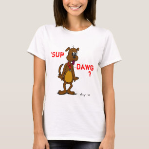 T-shirt 'SUP DAWG ? Citerne Spaghetti Femme Doggy