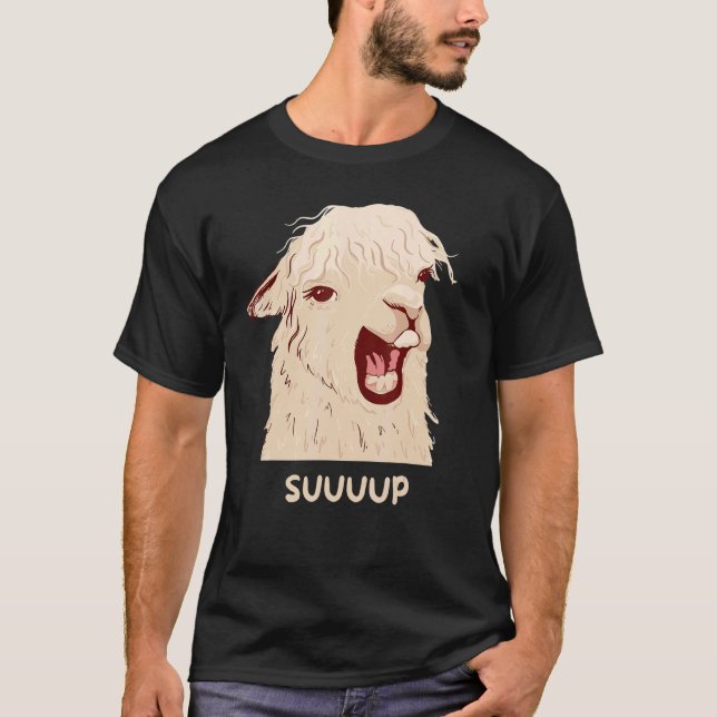 T-shirt Sup No Drama Llama Alpaca Animal Hommes Femmes Enf (Devant)