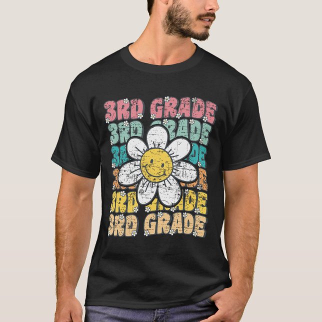 T-shirt Super 3e année Retour à l'école Premier jour du tr (Devant)