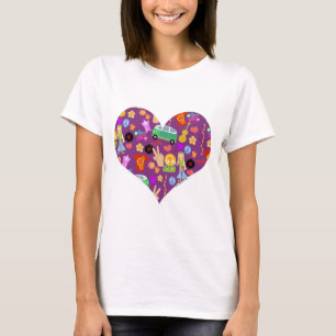 T-shirt Super 60s Purple Love