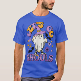 T-shirt Super Allons Gouls Fantôme Floral Hippie Hallowe