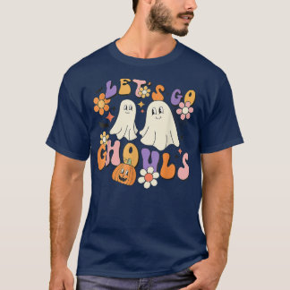T-shirt Super Allons Gouls Floral Cute Ghost Hippie Ha
