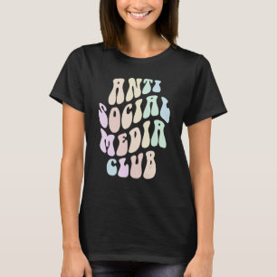T-shirt Super ANTI SOCIAL MEDIA CLUB Rétro Introvertir Res