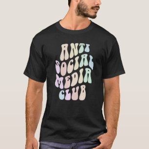 T-shirt Super ANTI SOCIAL MEDIA CLUB Rétro Introvertir Res