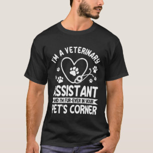 T-shirt Super assistant vétérinaire disant Gardien d'anima