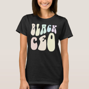 T-shirt Super BLACK CEO CREW Melanated Business Owner Mil