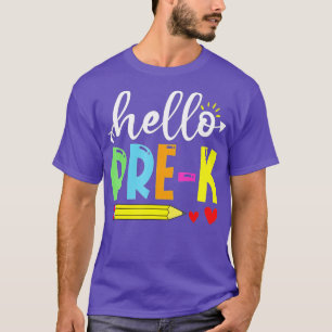 T-shirt Super Bonjour PréK tenue Bonne Dernière journée d'
