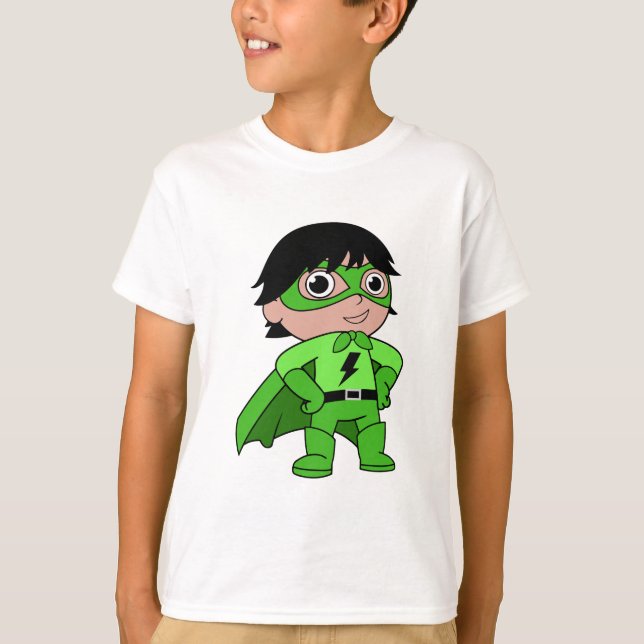 T-shirt Super Boy Action Hero (Devant)