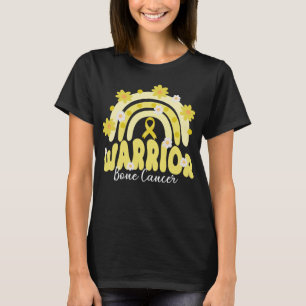 T-shirt super cancer de l'os guerrier fleur arc-en-ciel