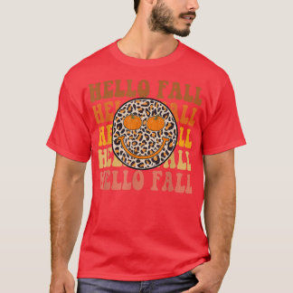 T-shirt Super C'est automne Y'all Leopard automne Hallowee