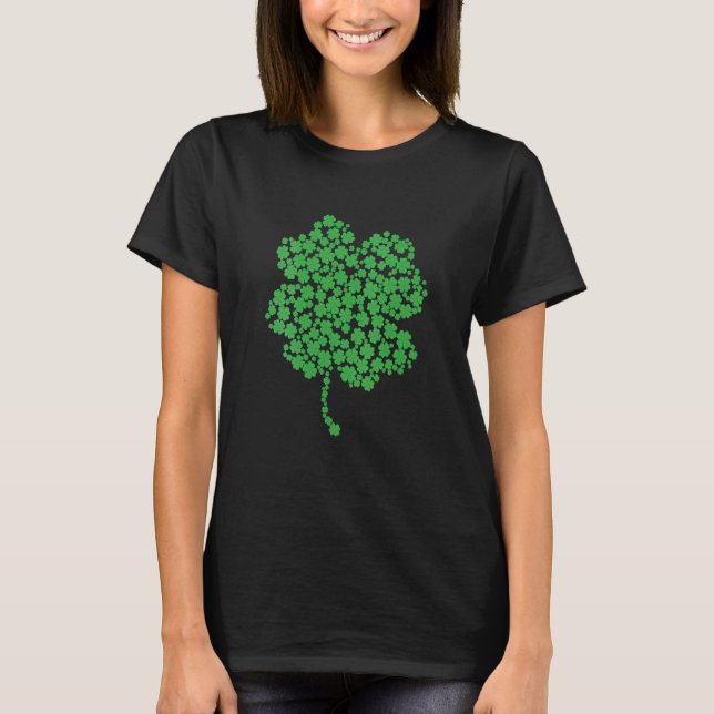 T-shirt Super Chanceux Quatre Feuilles C St Patrick Journe (Devant)