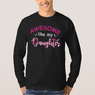 T-shirt Super Comme Ma Fille Couleur Camo Rose Pour Mothe