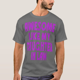 T-shirt Super Comme Ma Fille En Droit Dit Drôle Paren