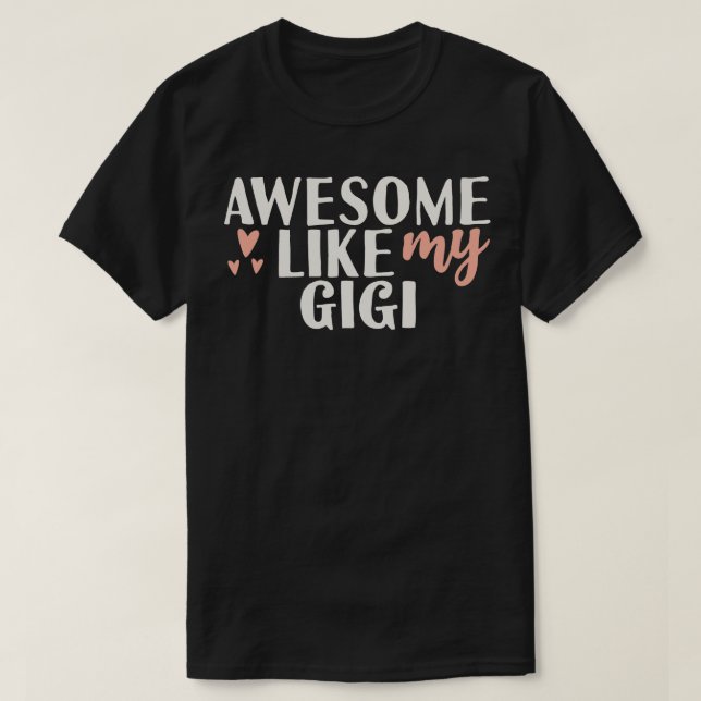 T-shirt Super comme mon gigi (Design devant)