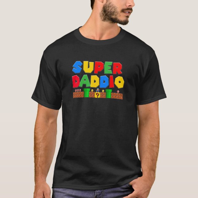 T-shirt Super Daddie chemise Fête des pères Super Papa Pèr (Devant)