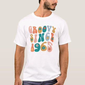 T-shirt Super Depuis 1965 57E Anniversaire Hippie Style 57
