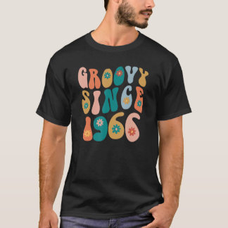 T-shirt Super depuis 1966 56e anniversaire Hippie Style 56